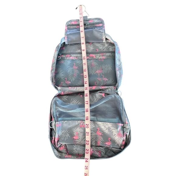 Narwey Cute Flamingo Makeup Bag Travel Organizer Multicolor Waterproof - Picture 11 of 14